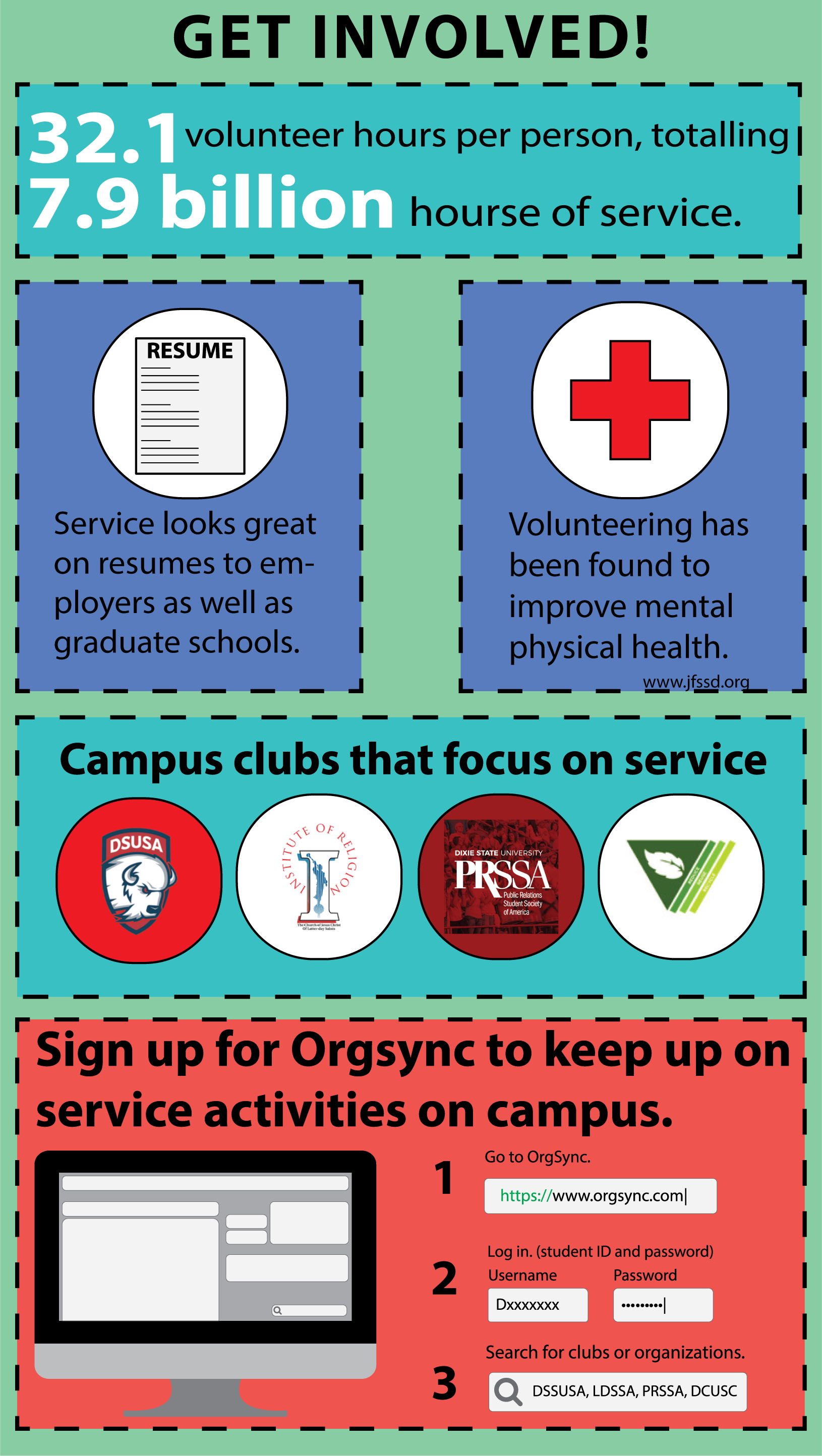 Opportunities to provide service at DSU