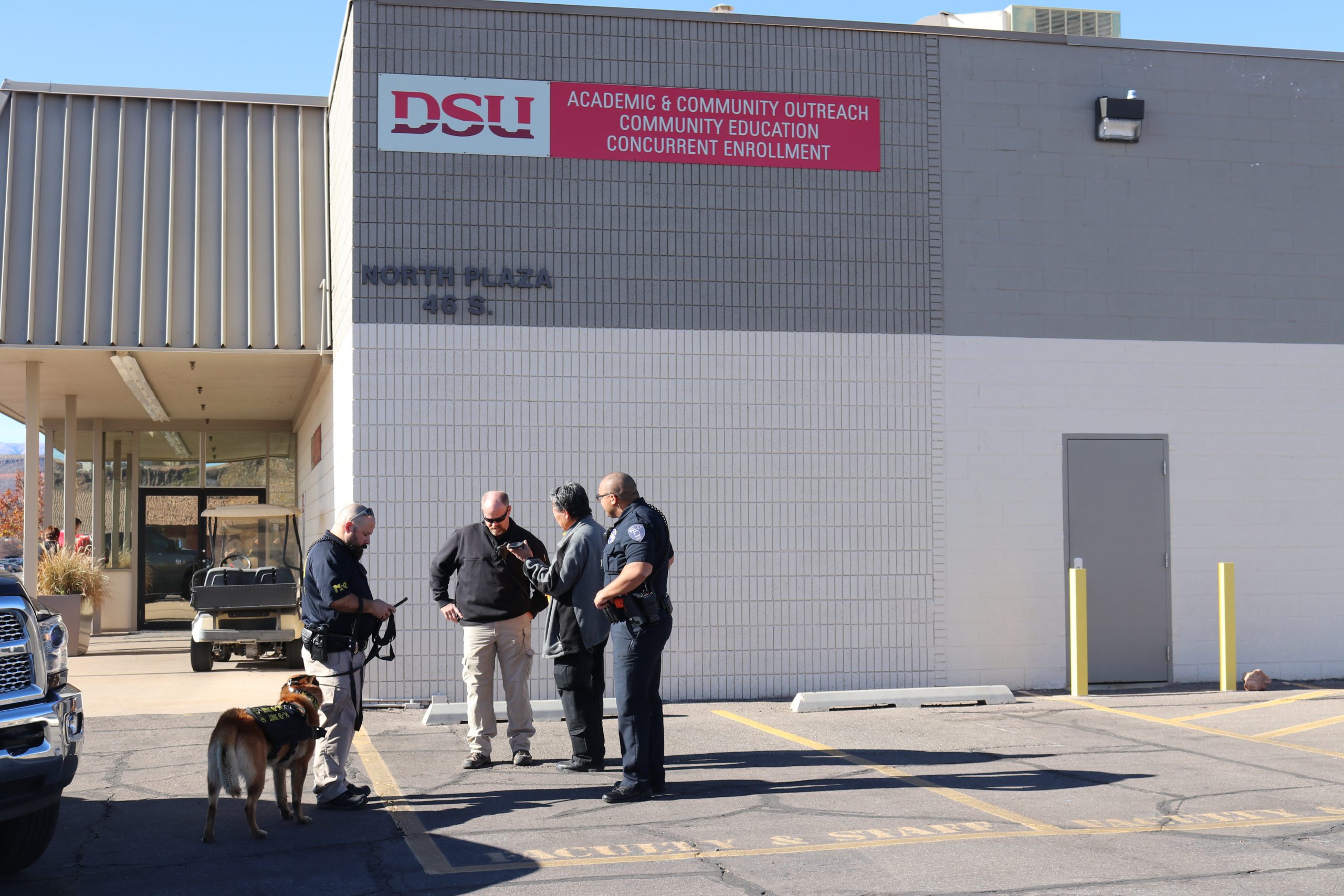 DSU North Plaza, Testing Center evacuated under bomb threat, investigation completed