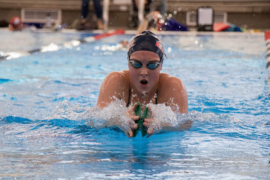 DSU swim competes in first DI meet, breaks records