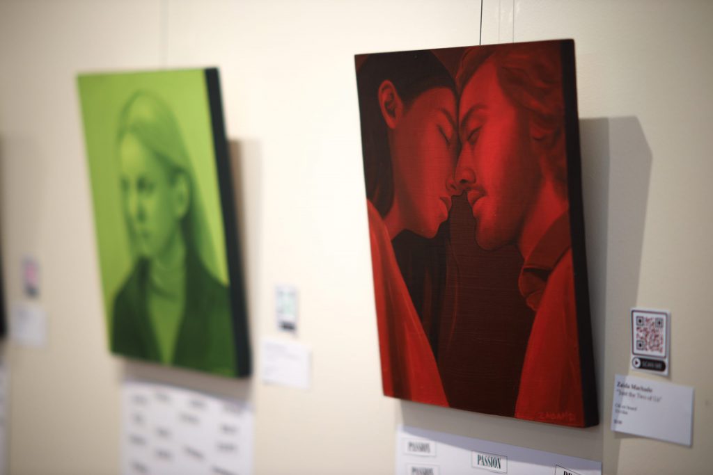 Senior art exhibit: Colors show emotion
