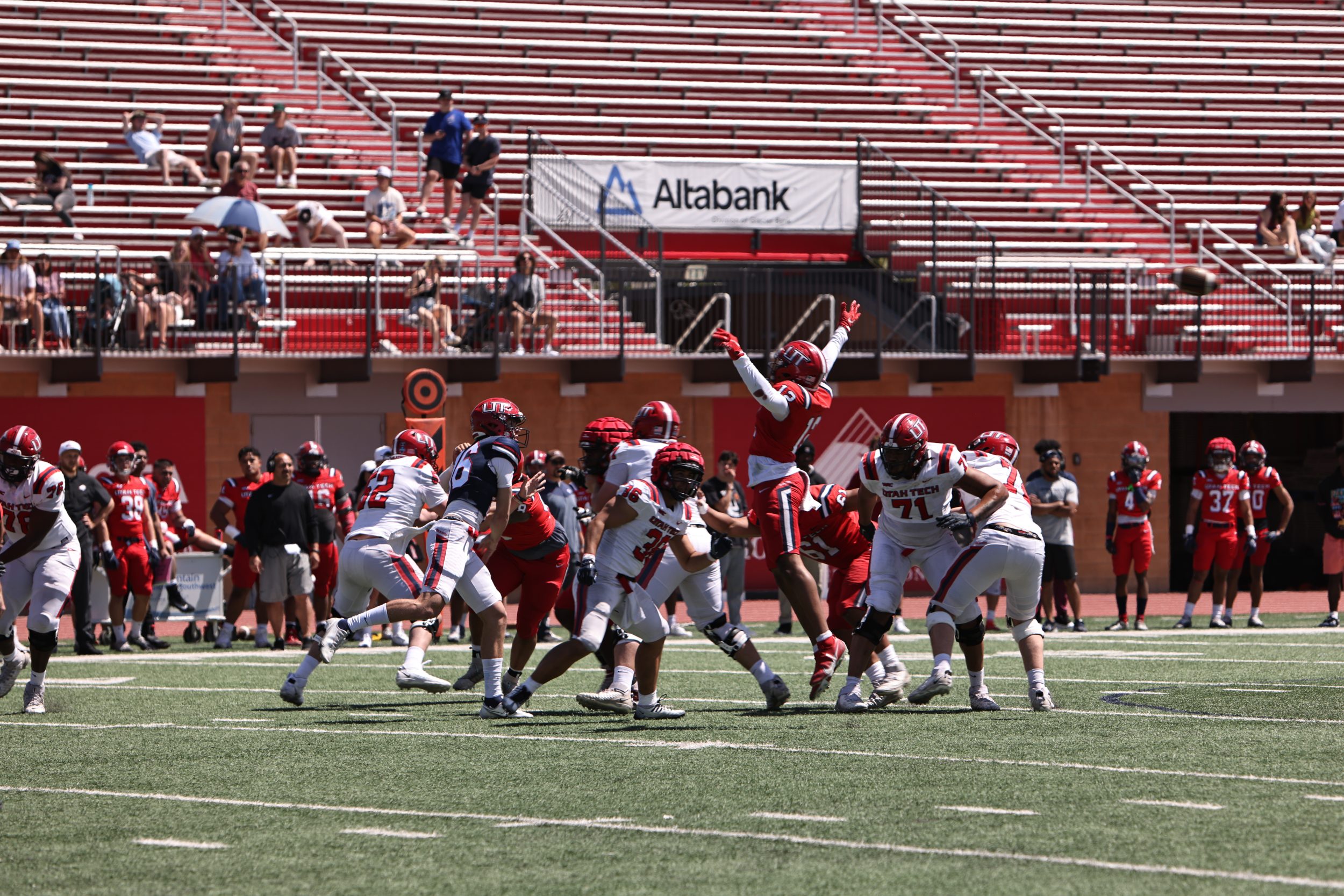 Utah Tech’s football scrimmage game shows players improvement following spring camp